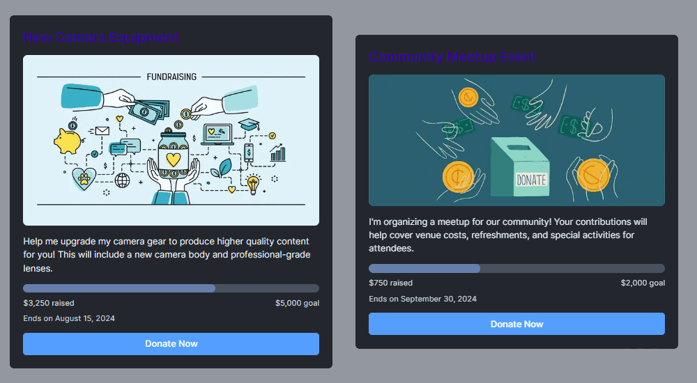 Dynamic Fundraising Campaigns